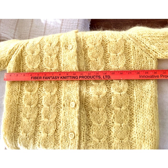 Rosanna Yellow Cable Knit Cardigan - Picture 5 of 9